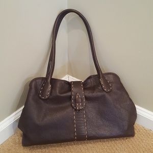 Desmo brown shoulder bag w/ dust bag